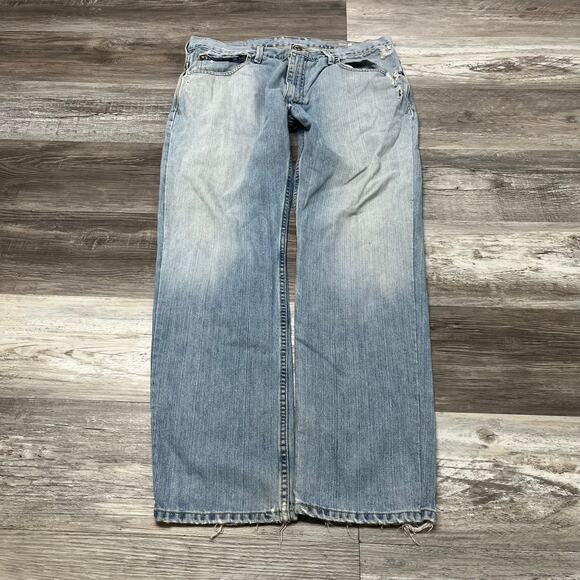 2000s Levis Silver Tab Faded Light Wash Blue Mens 35x30 Skater Bootcut Jeans Y2K - Picture 2 of 14